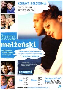 Kurs małżeński plakat