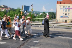 Pożegnanie pielgrzymów idących na Jasną Górę 4.07.2009