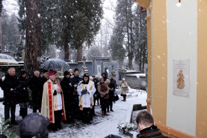 Poświęcenie talblicy upamiętniającej ofiary aborcji 28.12.2016