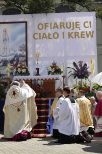 Procesja miejska w uroczystość Bożego Ciała 15.06.2017 